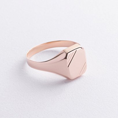 Мужская золотая печатка к08228 №3