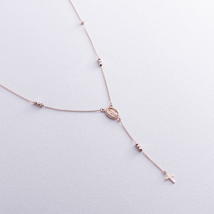 Колье "Розарий" в красном золоте кол02217 от ювелирного магазина Оникс