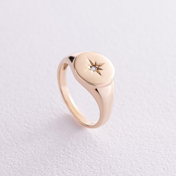 Золотое кольцо "Полярная звезда" к06742 от ювелирного магазина Оникс - 10