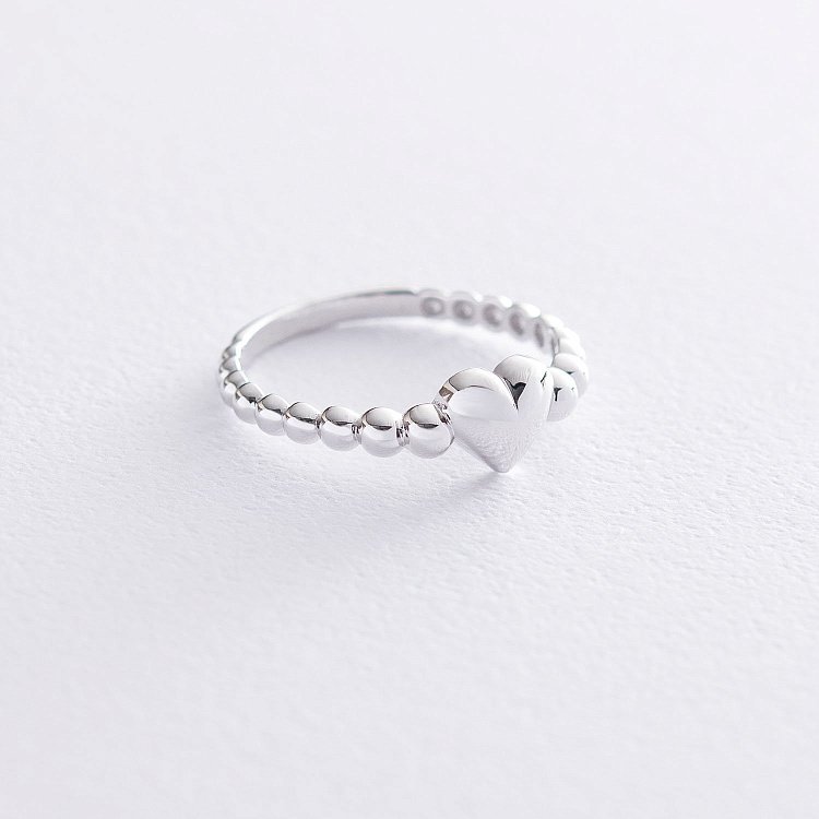 Золота каблучка "Серце" к06613 від ювелірного магазину Онікс