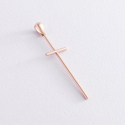 Хрест в червоному золоті п03447