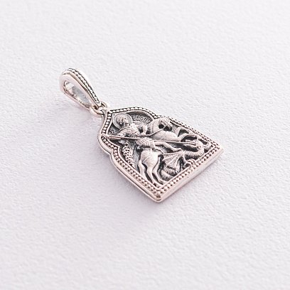 Серебряная ладанка "Георгий Победоносец" 131717 №5