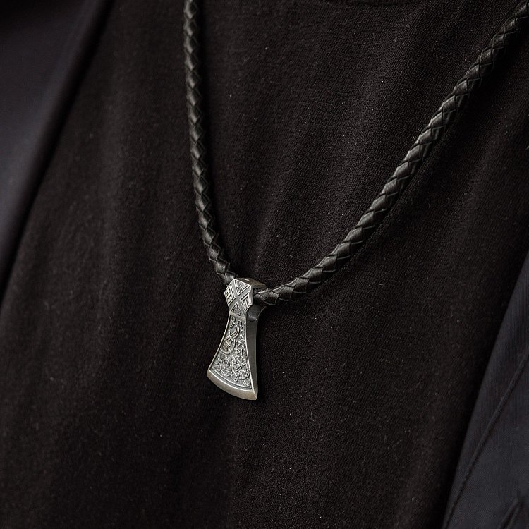 Срібний кулон "Подвійна сокира" 7045 від ювелірного магазину Онікс - 2