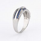 Серебряное кольцо с фианитами 111612 от ювелирного магазина Оникс - 2