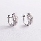 Сережки в білому золоті з діамантами MAE0139ar от ювелирного магазина Оникс