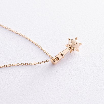 Кольє "Булава" у жовтому золоті кол02260 №4