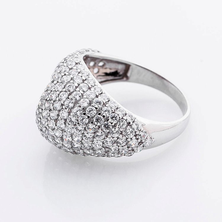 Золотое кольцо с фианитами к01381ж - 2 Золотое кольцо с фианитами к01381ж от ювелирного магазина Оникс - 2