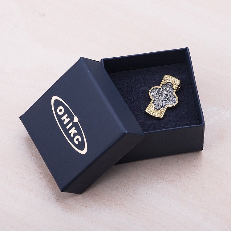 Православний хрест "Воскресіння" 131389 від ювелірного магазину Онікс - 6