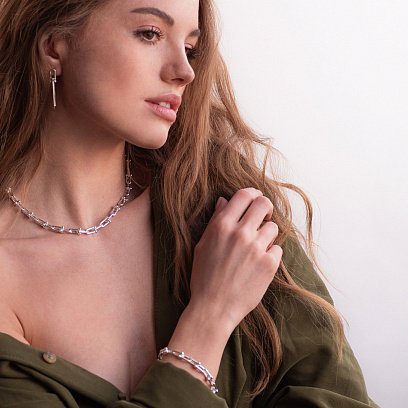 Серебряный браслет "Фантазия" 141533 №2