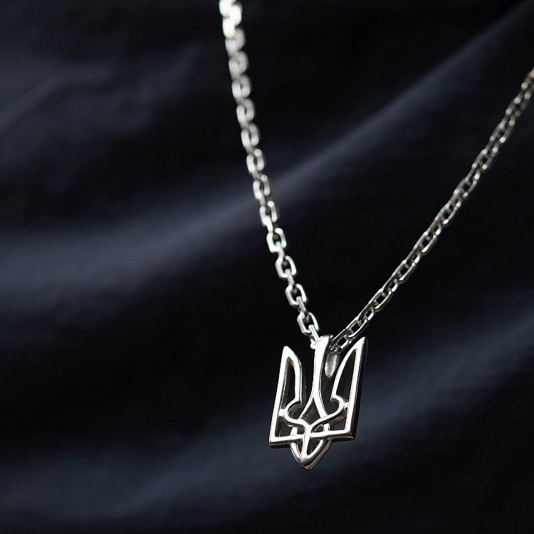 Срібний кулон "Герб України - Тризуб" 133139 від ювелірного магазину Онікс - 14