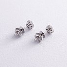 Золоті сережки - пусети з діамантами та сапфірами сб0456nl от ювелирного магазина Оникс - 4