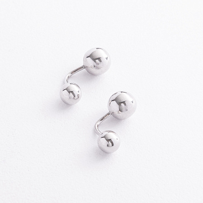 Серебряные серьги "Шарики" 902-01634 №2