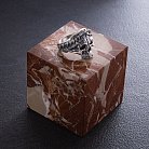 ﻿Мужское серебряное кольцо "Череп с венком" 112717 от ювелирного магазина Оникс - 6