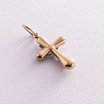 Золотий дитячий хрестик (родій) п02095 №3