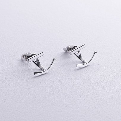 Золоті сережки - джекети "Емілі" с08863 №2