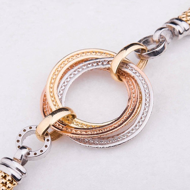 Ексклюзивний золотий браслет б01629 від ювелірного магазину Онікс - 3