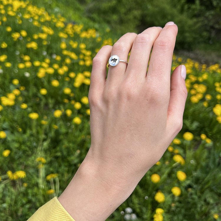 Серебряное кольцо "Моя Украина" 112647у от ювелирного магазина Оникс - 4