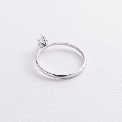 Помолвочное золотое кольцо с бриллиантом 245701121 №3