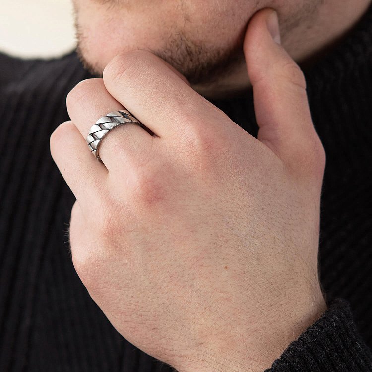 Срібний кубинський перстень 112713 від ювелірного магазину Онікс - 5