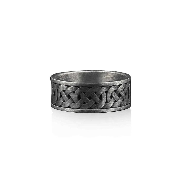 Серебряное кольцо "Морской узел викингов" 112709 от ювелирного магазина Оникс - 16