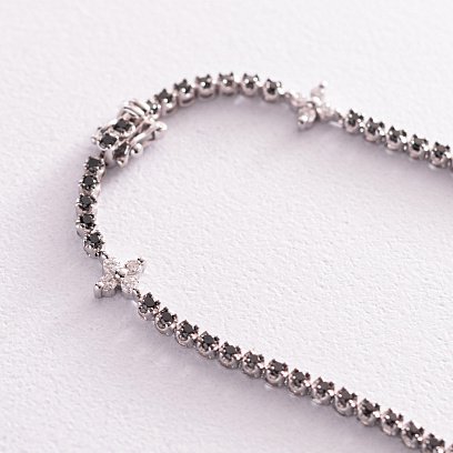 Золотой браслет "Клевер" (бриллиант) бб0015ca №8