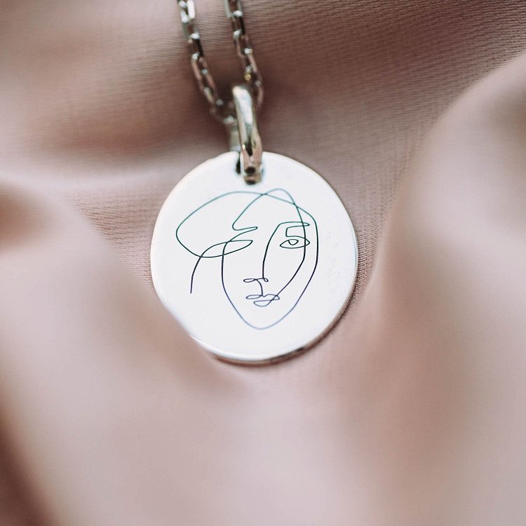 Срібний кулон "Мрійливість" (овальний) 133045кул від ювелірного магазину Онікс - 4