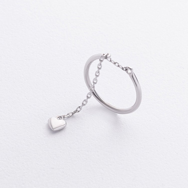 Срібна каблучка "Сердечко" 1397 від ювелірного магазину Онікс