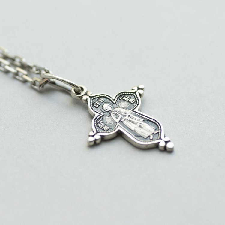 Серебряный православный крестик 131505 от ювелирного магазина Оникс - 3