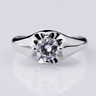 Серебряное кольцо с фианитом 111887 от ювелирного магазина Оникс - 2