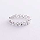 Серебряное кольцо "Сердечки" 112698 от ювелирного магазина Оникс - 5