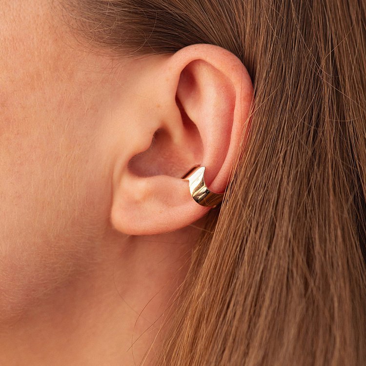 Золота сережка - каффа с07396 від ювелірного магазину Онікс - 2