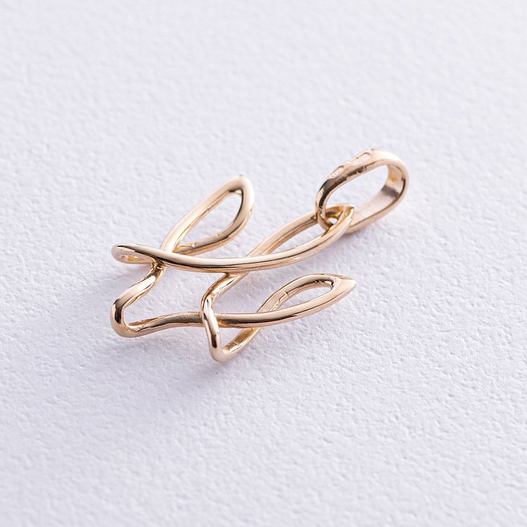 Золотой кулон "Герб Украины - Тризуб" п03686 от ювелирного магазина Оникс - 8