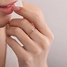 Помолвочное золотое кольцо с бриллиантом 22771521 от ювелирного магазина Оникс - 8
