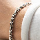 Чоловічий срібний браслет "Нескінченність" 141655 от ювелирного магазина Оникс - 5