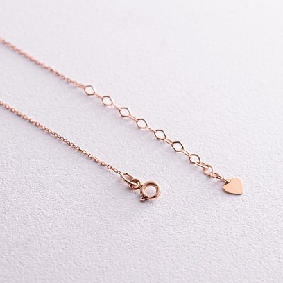 Кольє "Перлина на ланцюжку" (червоне золото) кол02290 №7