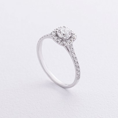 Помолвочное золотое кольцо с бриллиантами 241831121