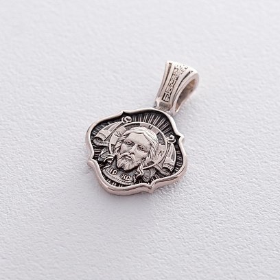 Серебряная ладанка Спас Нерукотворный 132915