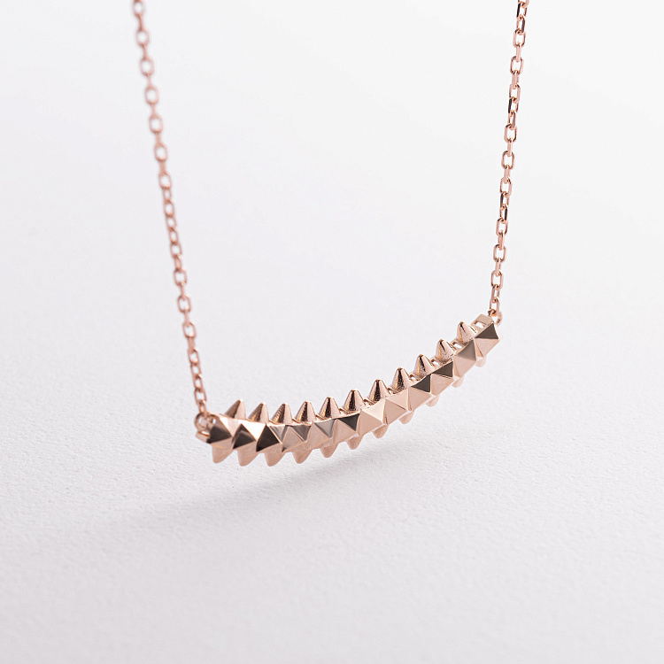 Колье в красном золоте кол02626 от ювелирного магазина Оникс