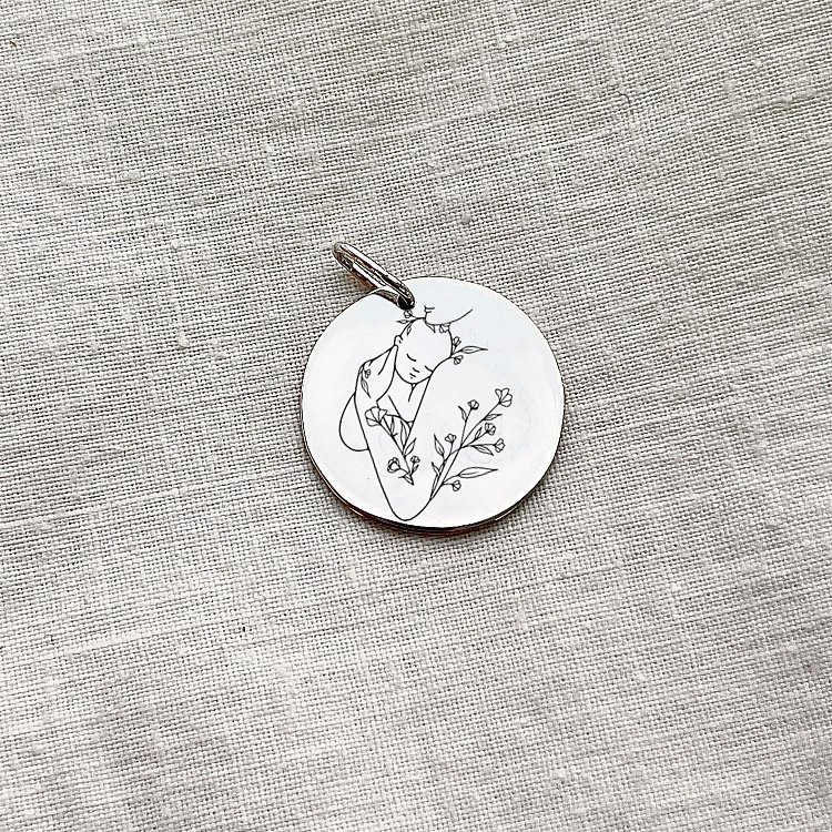 Серебряный кулон "Особая связь" (2.1 см) 133090св от ювелирного магазина Оникс - 5