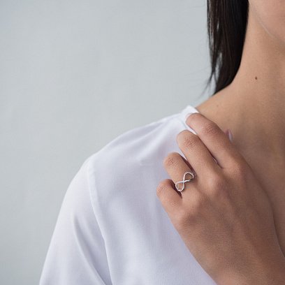 Золота каблучка Нескінченність к06306 №2