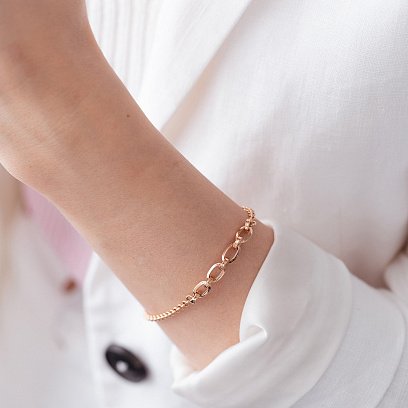 Золотой браслет "Цепочка" б05063 №3