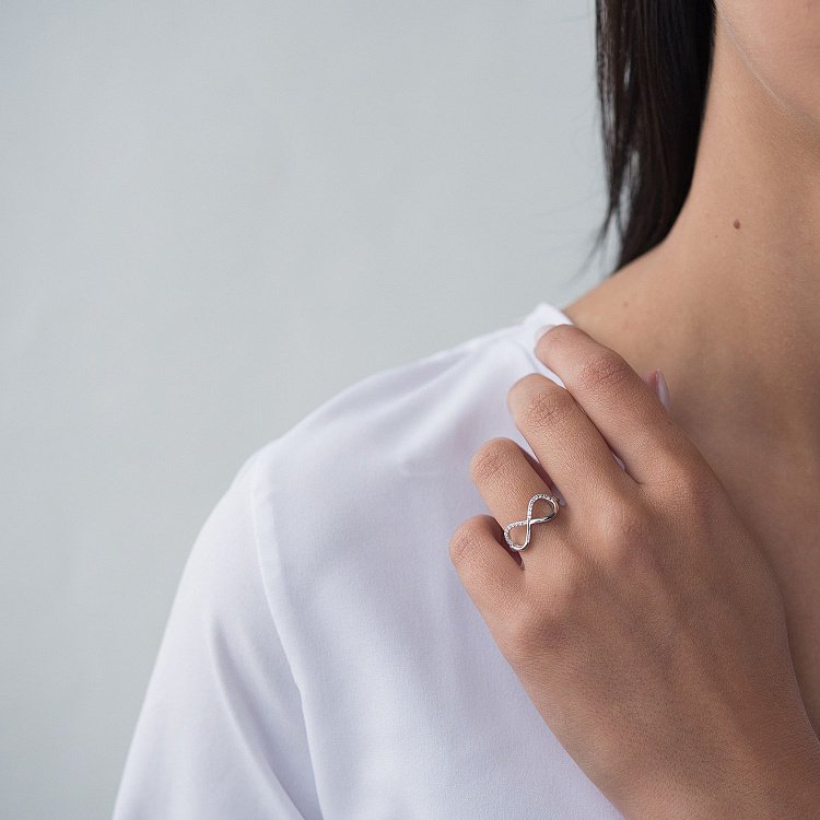 Золота каблучка Нескінченність к06306 від ювелірного магазину Онікс - 1