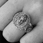 Мужское серебряное кольцо "Викинг" 424 от ювелирного магазина Оникс - 8