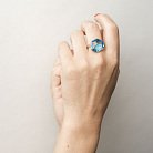 Срібний перстень з ювелірним склом 111231 от ювелирного магазина Оникс - 3