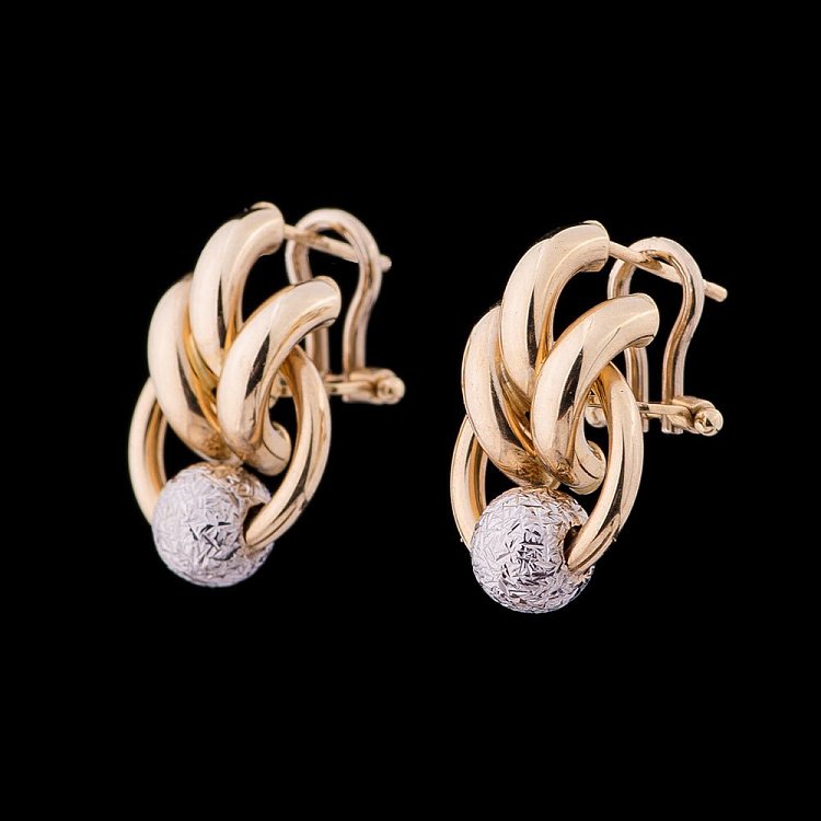 Золоті сережки с01157 від ювелірного магазину Онікс - 2