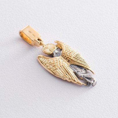 Срібна підвіска "Ангел" з позолотою 132226 №7