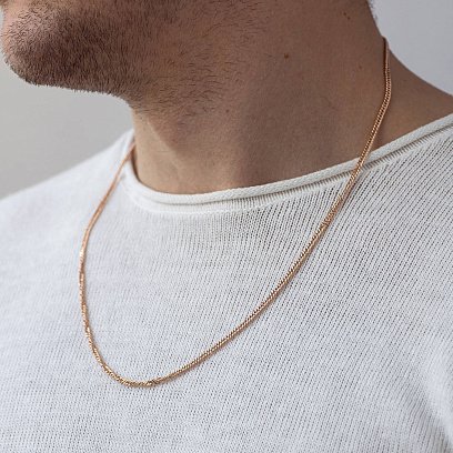 Цепочка золотая панцирное плетение (3 мм) ц00490-3 №2