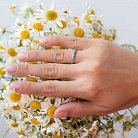 Серебряное кольцо "Розы" с чернением 112540 от ювелирного магазина Оникс - 1