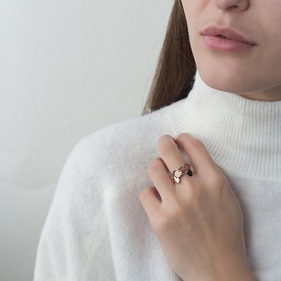 Золотое кольцо Монетки к06405 №10