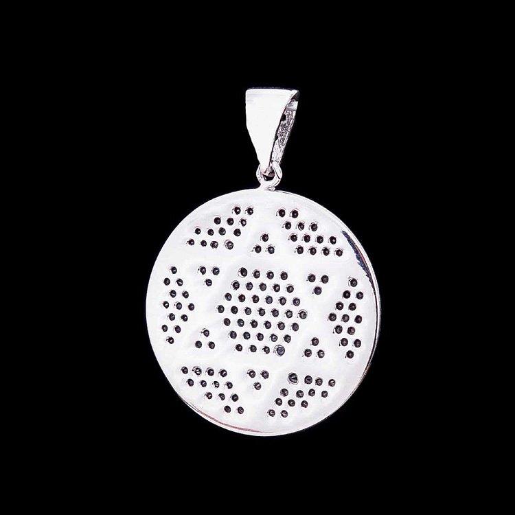 Золота підвіска "Зірка Давида" з фіанітами п02421 від ювелірного магазину Онікс - 1